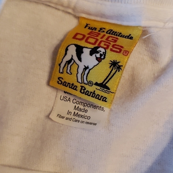 Big Dogs "It's Five O'clock Somewhere" White Tee - Picture 4 of 7